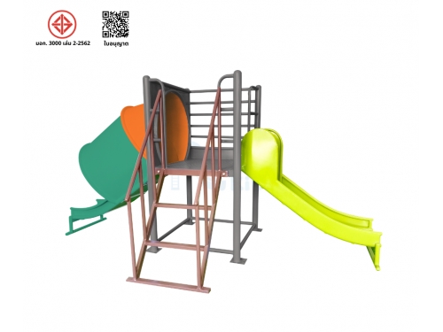 กระดานลื่น 2-5 ปี รางผสม