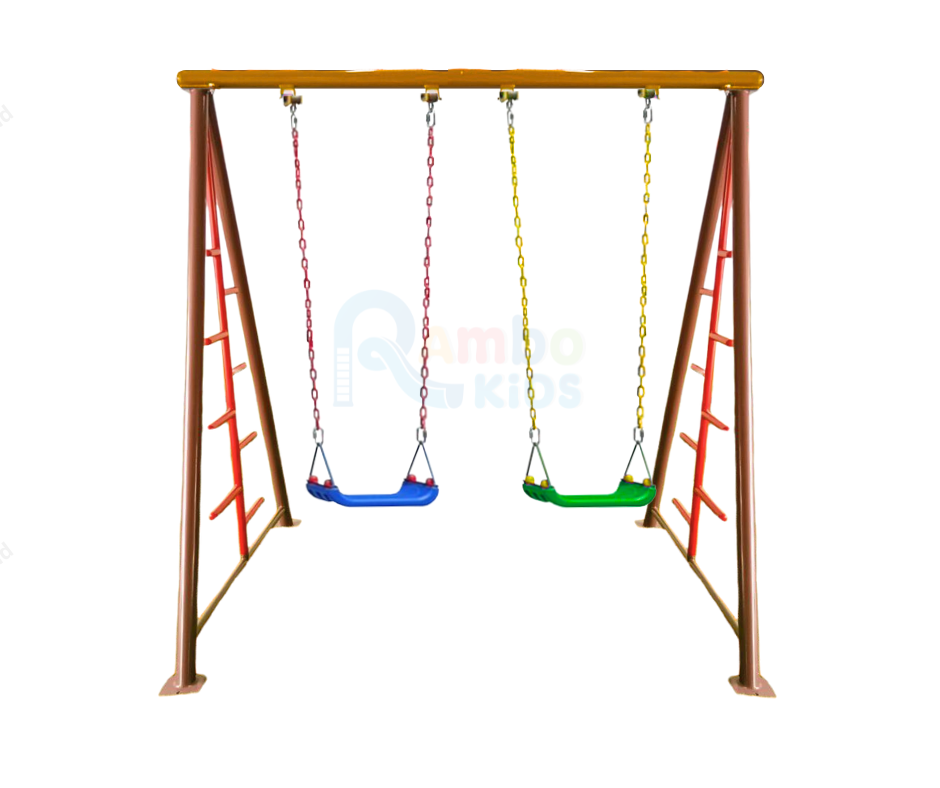 ชิงช้าปีนป่ายที่นั่งพลาสติก 2 ที่นั่ง