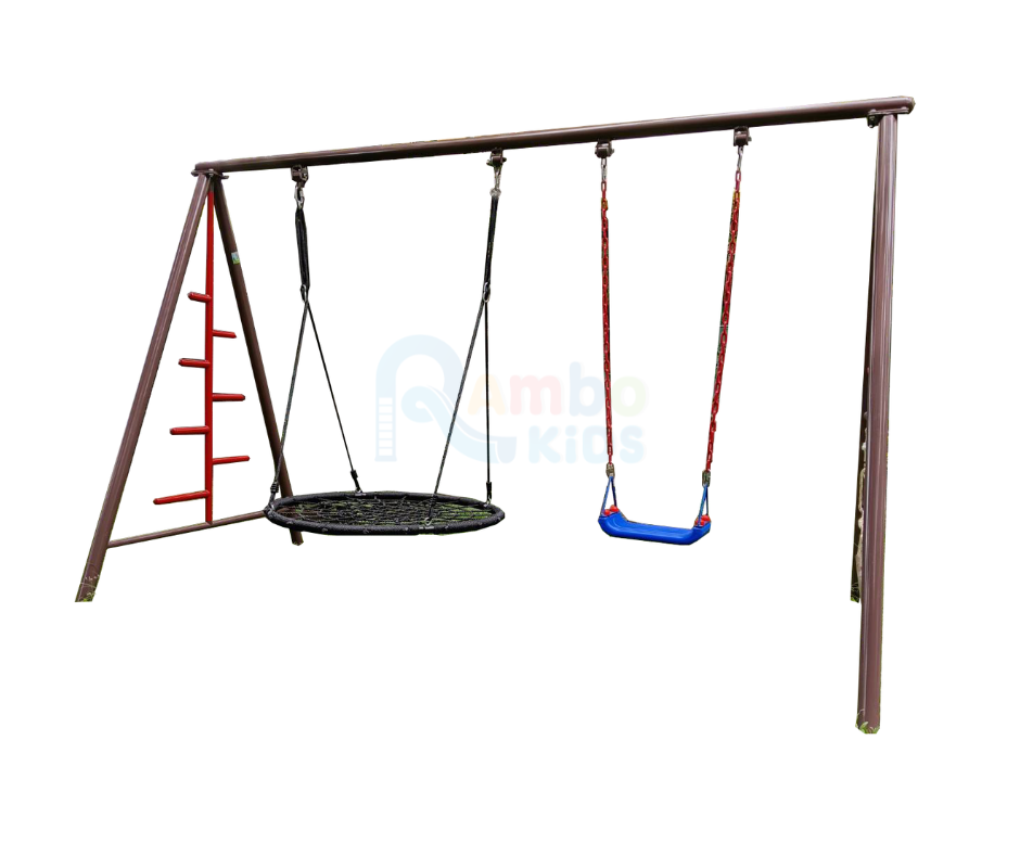 ชิงช้าปีนป่ายที่นั่งพลาสติก Net Swing  2 ที่นั่ง