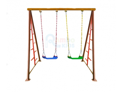 ชิงช้าปีนป่ายที่นั่งพลาสติก 2 ที่นั่ง